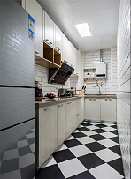 70㎡简约混搭两居之厨房装修设计效果图