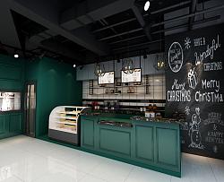 嘜&麥烘焙店點餐臺處效果圖