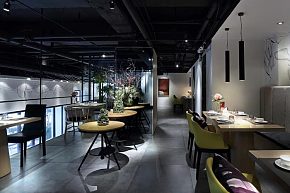 內(nèi)江天天素食餐廳之座位裝飾效果圖
