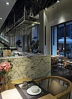 内江天天素食餐厅之座位特写效果图