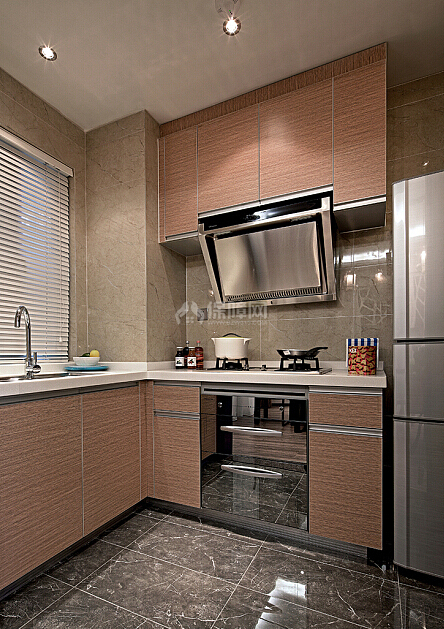 91平简洁现代两居之厨房装修效果展示