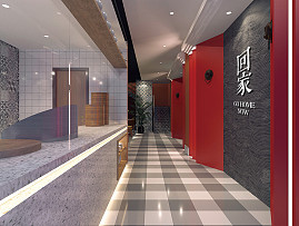 最愛媽媽菜旗艦店之墻面裝飾效果圖