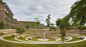 成都度假酒店之內部花園區(qū)裝修效果圖