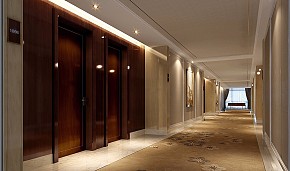 眉山酒店之房間走廊裝修效果圖
