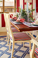 双珑原著地中海风格三居之餐厅布置效果图