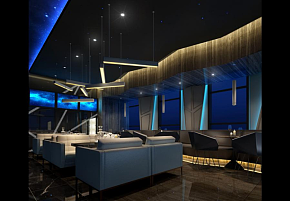 青海星空酒吧餐廳之休息區(qū)布置效果展示