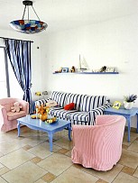 130平浪漫地中海三居之客厅装饰效果图