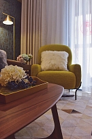 58平方现代风格公寓之沙发摆放效果图