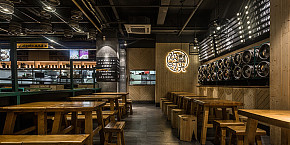 歡聚時光燒烤店裝潢設(shè)計案例