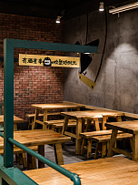 歡聚時(shí)光燒烤店之裝飾牌展示效果圖