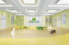 童喜幼兒園之入門(mén)大廳布置效果圖