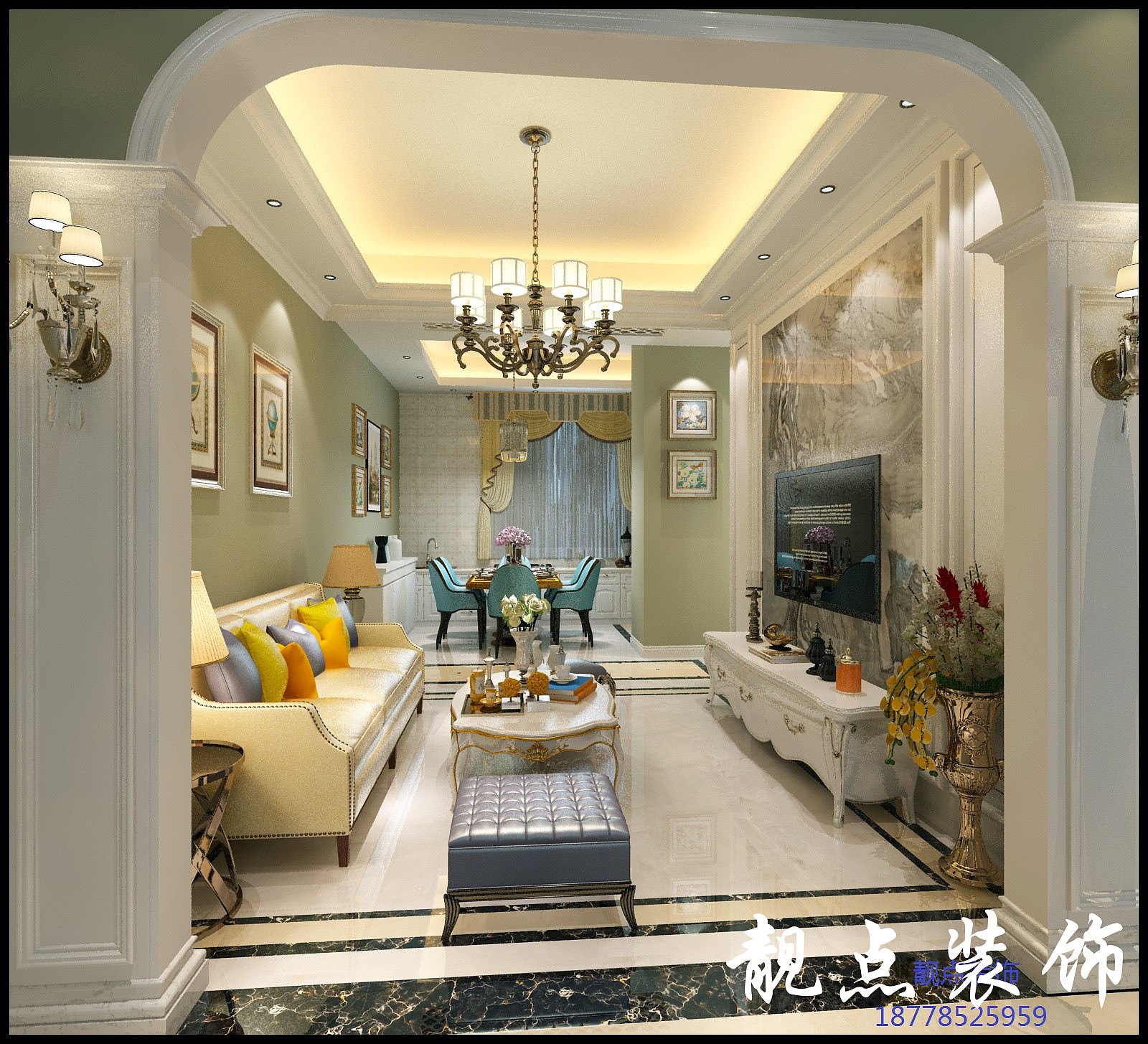 二楼大厅样板间