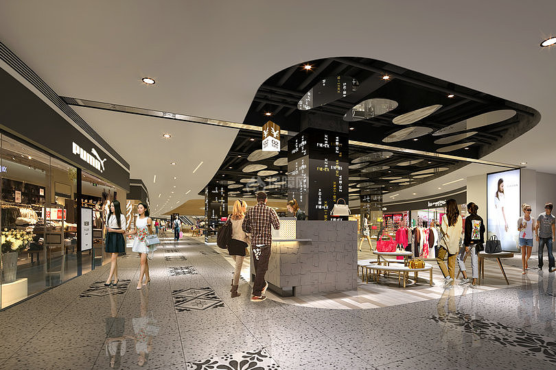 贵港步步高购物中心之服装楼层设计效果图