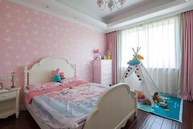 160平浪漫美式三居之儿童房整体装饰效果图