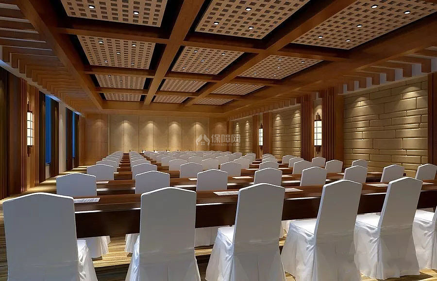 广州星级酒店之会议大厅装修设计效果图