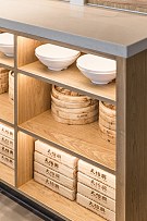 天怡兴手工水饺店之餐具摆放区设计效果图