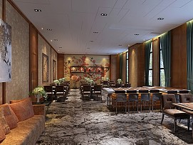 欣蜀印象酒店之休閑區(qū)布置效果圖