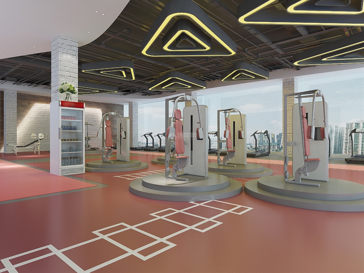健身房之力量锻炼区装修设计效果图