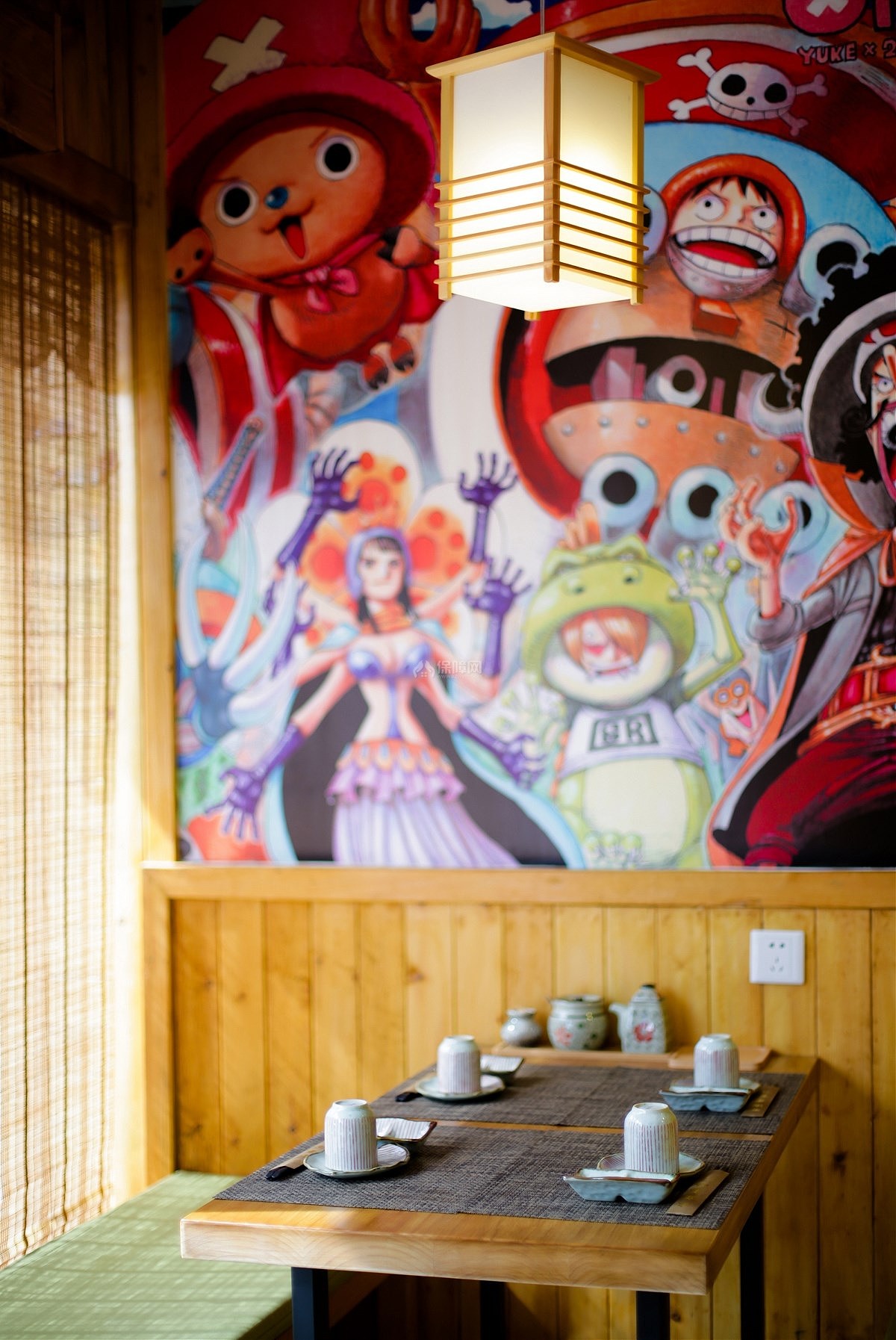 乔巴桑日料餐厅之墙面装饰画效果图