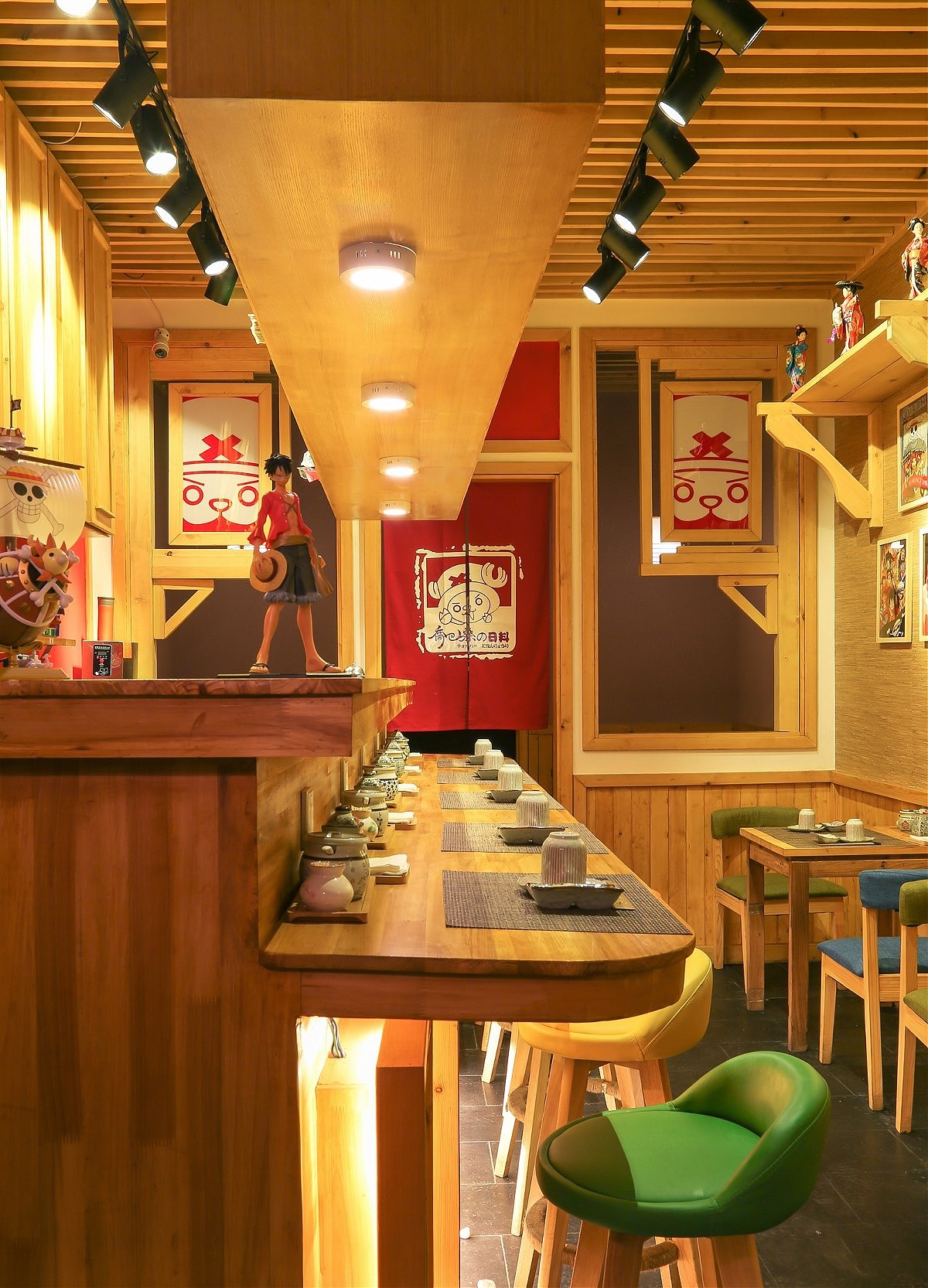 乔巴桑日料餐厅之座位布置效果图