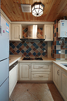 89平方地中海三居之厨房橱柜设计效果图