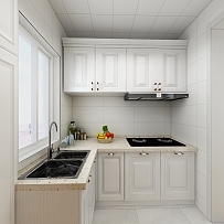 小清新北欧小户型之厨房格局设计效果图