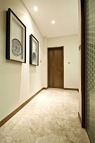 200平大气新中式别墅之玄关走廊装饰效果图