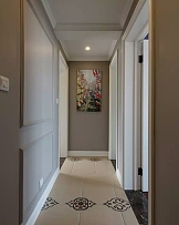 165㎡现代美式公寓之走廊墙面装饰画效果图