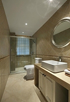 131平美式风格三居之卫生间淋浴房设计效果图