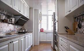 135平米美式三居之厨房橱柜设计效果图