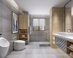 146平日式风格三室之卫浴设计效果图