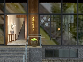 庐陵创富茶居招牌设计效果图