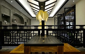 雨僧茶楼之下棋区布置效果图