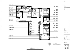 120㎡现代简约三居户型图
