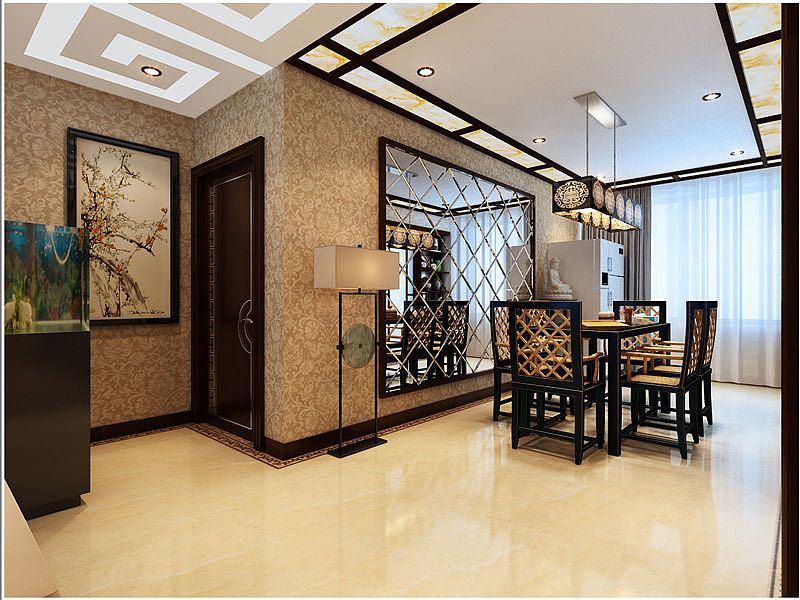 海顿公馆120m2新中式风格效果