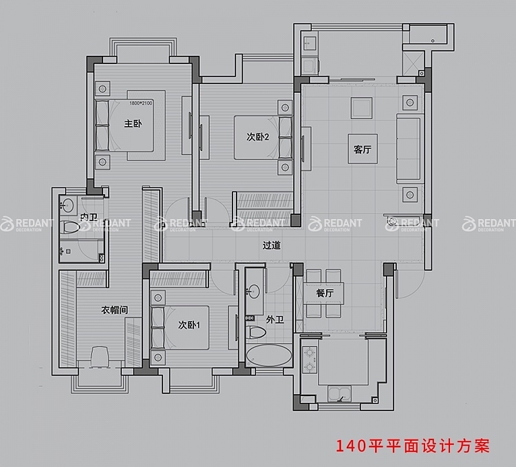 确定的平面方案