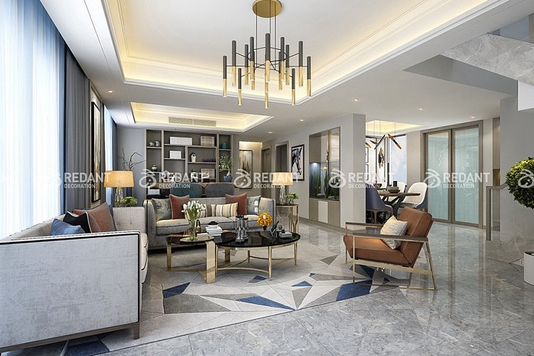 大气、自然、轻奢感客厅