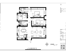 135㎡新中式三居户型图