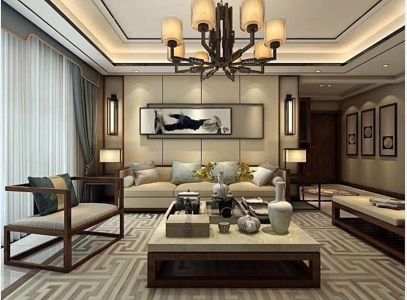 华冶万象公馆140m2新中式风格
