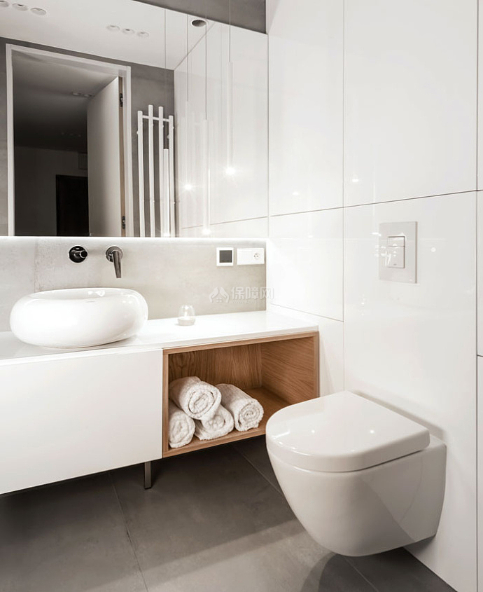 67平超现代感小公寓之卫浴设计效果图