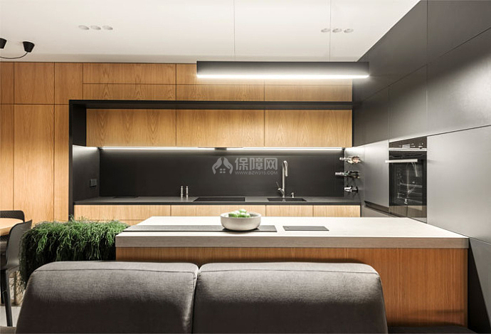 67平超现代感小公寓之开放式厨房设计效果图
