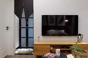 122㎡北歐風三居之電視柜裝潢設計效果圖