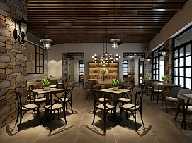 江北區(qū)青麥面包店之就餐體驗(yàn)區(qū)設(shè)計(jì)設(shè)計(jì)效果圖