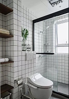100㎡欧式风格三居之卫浴装修设计效果图