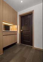 160平新中式三居之玄关柜设计效果图