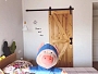 120㎡北欧风三居之卧室墙面装潢效果图