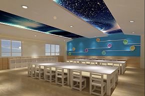 创艺宝贝幼儿园之教室装修布置效果图