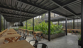 Sunrise花園餐廳之小院落布置效果圖