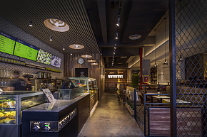 峯茶茶餐厅点餐台设计效果图