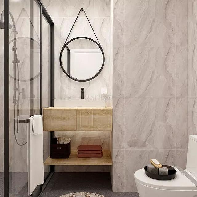 40平米单身公寓浴室装修效果图